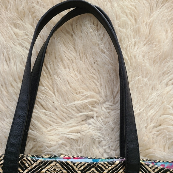NWOT Cappelli Straworld Geo Boho Tote Shoulder Bag - Picture 2 of 5